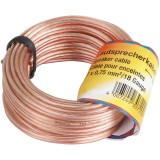 Cumpara ieftin Cablu difuzor Hama de 2 x 0.75 mmp, 20 m, transparent