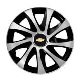 Cumpara ieftin Set 4 capace roti Drift exrta Gri-Negru R14 pentru gama auto Chevrolet