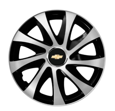 Set 4 capace roti Drift exrta Gri-Negru R14 pentru gama auto Chevrolet foto