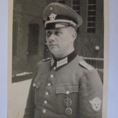 Fotografie colectie 98 x 70 mm cu ofiter nazist 1940