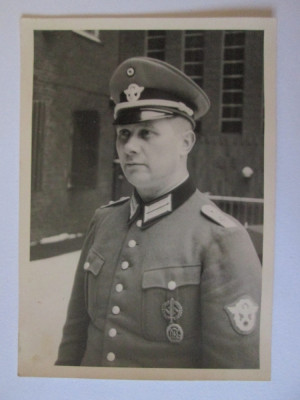 Fotografie colectie 98 x 70 mm cu ofiter nazist 1940 foto