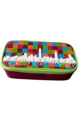 Penar cu 2 buzunare, compartimentat, cu diverse accesorii incluse, multicolor foto