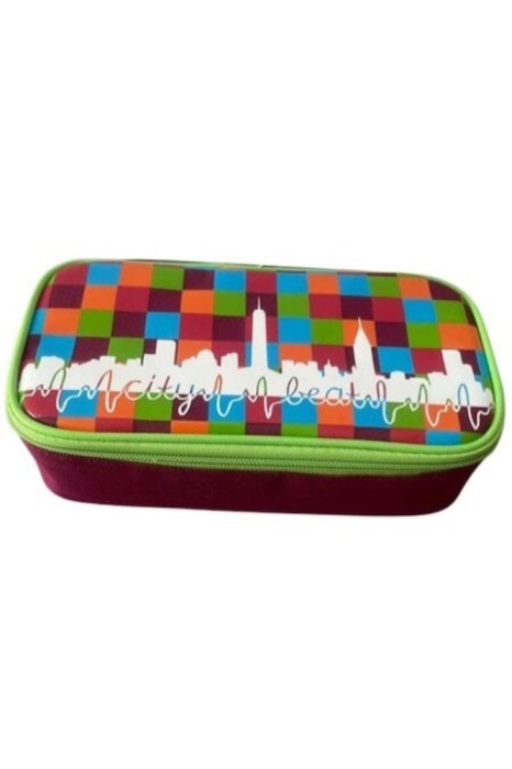 Penar cu 2 buzunare, compartimentat, cu diverse accesorii incluse, multicolor