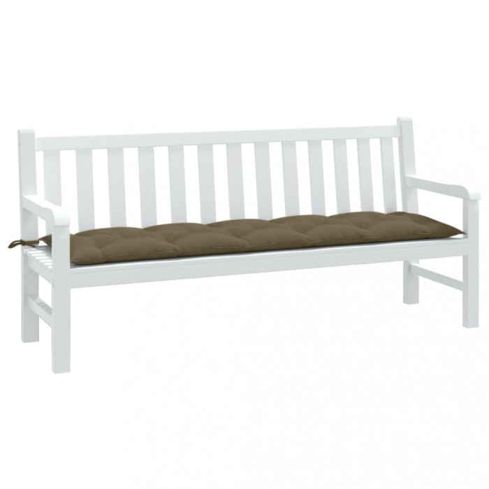 vidaXL Pernă bancă de grădină, melanj taupe, 180x50x7 cm, textil 4002572