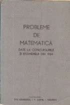 Probleme de matematica date la concursurile si examenele din 1984 foto