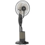 HOMCOM Ventilator cu Nebulizator și Rezervor 3,2L, 3 Moduri și 3 Viteze, Ventilator cu Oscilație 70&deg;, &Icirc;nclinare 10&deg;, Temporizator 7,5h, Telecomandă, 7