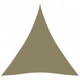 Parasolar, bej, 5x6x6 m, tesatura oxford, triunghiular GartenMobel Dekor, vidaXL
