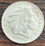 (M1948) MONEDA COLUMBIA - 10 CENTAVOS 1966, EROARE DE BATERE, MATRITA SPARTA