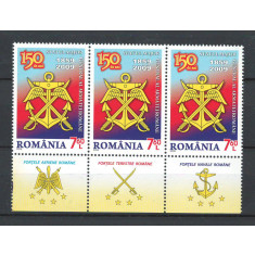 Romania 2009 - LP 1849 cu tabs nestampilat - 150 de ani Statul Major al Armatei