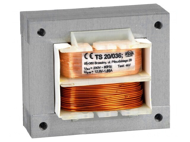 Transformator de Alimentare 20VA 230VAC 12V 1.65A