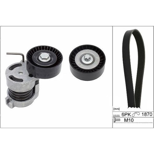 Set curea transmisie BMW 1 (E81) 09.06-09.12, 1 (E87) 02.03-01.13, 1 Convertible (E88) 12.07-12.13, 1 Coupe (E82) 10.06-10.13, 3 (E46) 12.97-05.05, 3