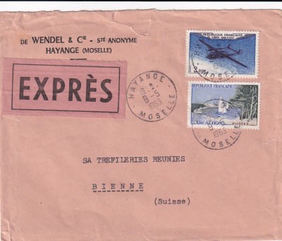 FILATELIE TEMATICA - PLIC FRANTA TEMATICA AVION AVIOANE foto