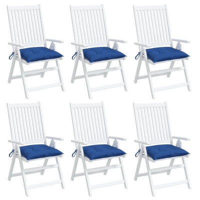 vidaXL Perne de scaun, 6 buc., albastru, 50x50x7 cm, textil oxford foto