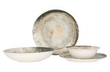 Rinart Set de vesela (Large) - Obvara - 24 bucăți - 6 persoane - Porţelan