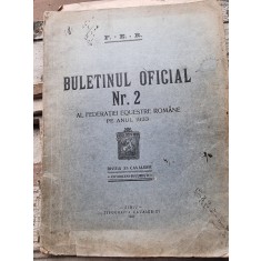 Buletin oficial nr.2 al Federatiei Eqvestre Romane pe anul 1933