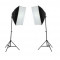 Kit lumina continua foto-video 2x stativ 190cm+2x softbox cu fasung 50x70cm+2x bec 125W