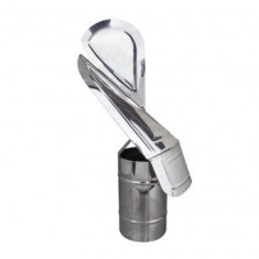 Capac terminal cos de fum rotativ din inox ,diametru 130 mm