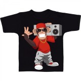 Tricou &quot; Maimuta hip-hop &quot;