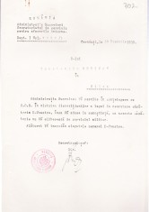 AMS - DOCUMENT APROBARE CASATORIE ADMINISTRATIA BUCOVINEI VICOVUL DE JOS 1919 foto
