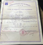 ACTE (3) - Polita de asigurare contra incendilor - Transilvania - Cernauti