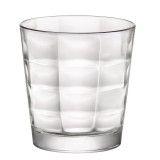 Pahar pentru apa, Cube, sticla, transparent, 240 ml, set 6 bucati