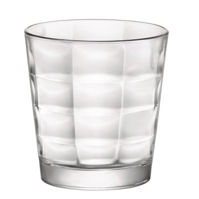 Pahar pentru apa, Cube, sticla, transparent, 240 ml, set 6 bucati foto