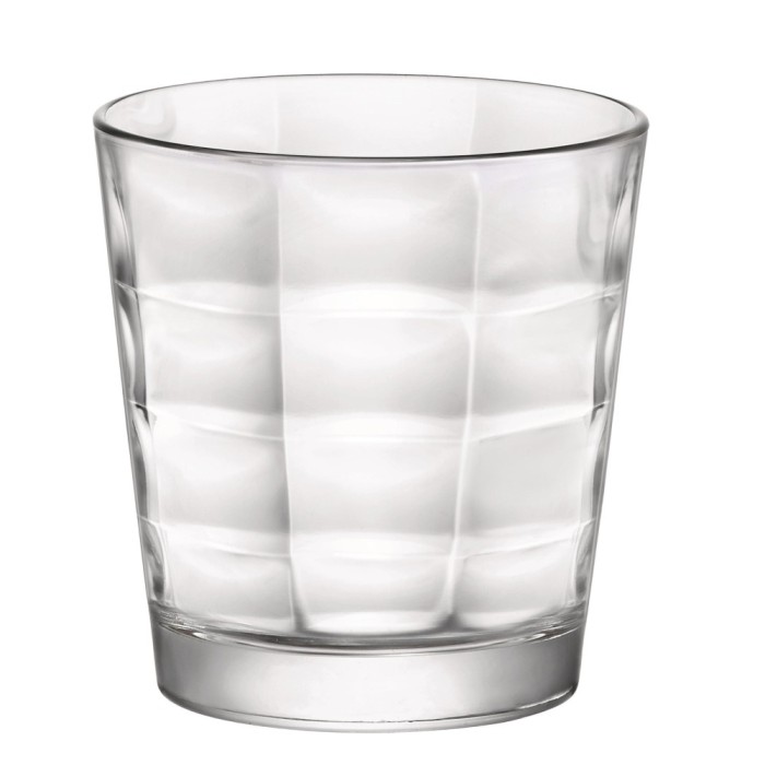 Pahar pentru apa, Cube, sticla, transparent, 240 ml, set 6 bucati