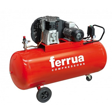 Compresor de aer FB38B-200 CT4 FERRUA, aer aspirat 480 l/min, 200 L,10bar, 400V foto
