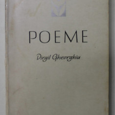 DEDICATIA LUI VIRGIL GHEORGHIU PE VOLUMUL '' POEME '' , 1966