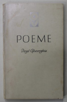 DEDICATIA LUI VIRGIL GHEORGHIU PE VOLUMUL &amp;#039;&amp;#039; POEME &amp;#039;&amp;#039; , 1966 foto