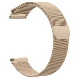 Curea tip Milanese Loop, compatibila Samsung Gear S3, telescoape QR, 22mm, Retro Gold, Metal, Very Dream