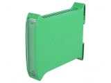 Carcasă pentru șină DIN verde 101x22.5x120mm