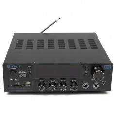 Amplificator stereo cu Bluetooth Teli BT-1388, 400 Watts x 2 si telecomanda inclusa foto