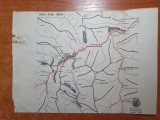 harta muntii lacul rosu - bicaz - din anul 1960