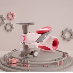 Masinuta fara pedale pentru fetite Yoyo Wiggle Car