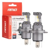 Becuri LED auto AMiO HYBRID H4/H19 6000K CANBUS 60W 5600 lm 12V