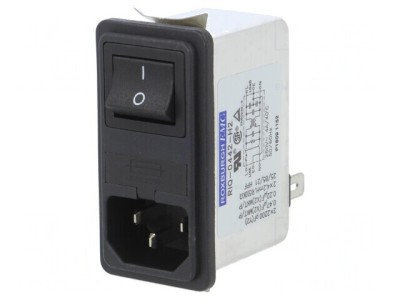 Conector Alimentare AC Soclu Tată 4A 250VAC IEC 60320 foto
