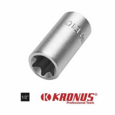 Cap cheie tubulara 1/2&amp;quot; cu profil TORX interior - KRONUS - 7191 - 38 - E 12 - 1/2&amp;quot; foto