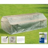 Husă transparentă pentru setul de mobilier de grădină, aprox. 220x120x75