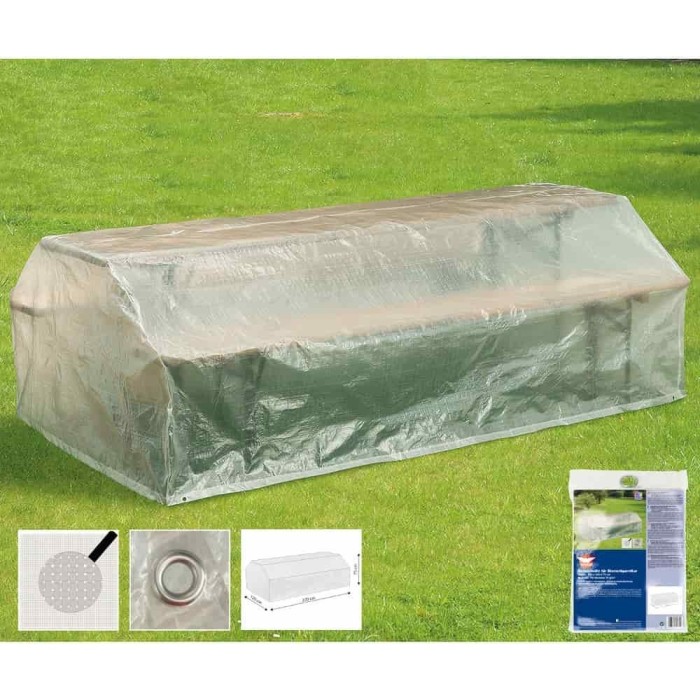 Husă transparentă pentru setul de mobilier de grădină, aprox. 220x120x75