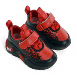 Pantofi Sport De Copii Zira Lights Negru cu Roșu