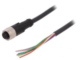Cablu de Conectare M12 PIN 8 Drept 5m Mufă 30VAC 4A