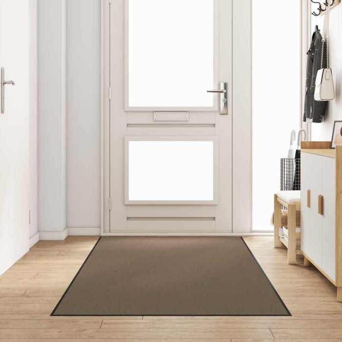vidaXL Covoraș de intrare Bej și negru 120 x 300 cm