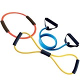 Set 3 Corzi Elastice Fitness Multifunctionale: Extensii Moi si Tub Tonifiere - Ardere Grasimi, Flexibilitate, Echilibru, Aerobic