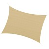 Copertina parasolar, dreptunghiulara, HDPE, cu accesorii fixare, inele metalice, bej, 4x3 m, ART