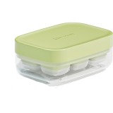 Forma pentru gheata cu presa flippy, din silicon alimentar, 6 cuburi, caserola pentru depozitare, usor de folosit si curatat, 10.5 x 7.5 x 4.1 cm, ver