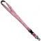 Breloc chei tip snur detasabil textil lungime 50.5 cm roz