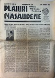 Plaiuri Nasaudene Anul III Nr. 31-32-33 Ianuarie 1945 Brosate Romana Stare Buna