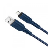 Cablu Date si Incarcare USB-A - Lightning HOCO X59 Victory, 18W, 1m, Albastru