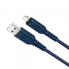 Cablu Date si Incarcare USB-A - Lightning HOCO X59 Victory, 18W, 1m, Albastru foto